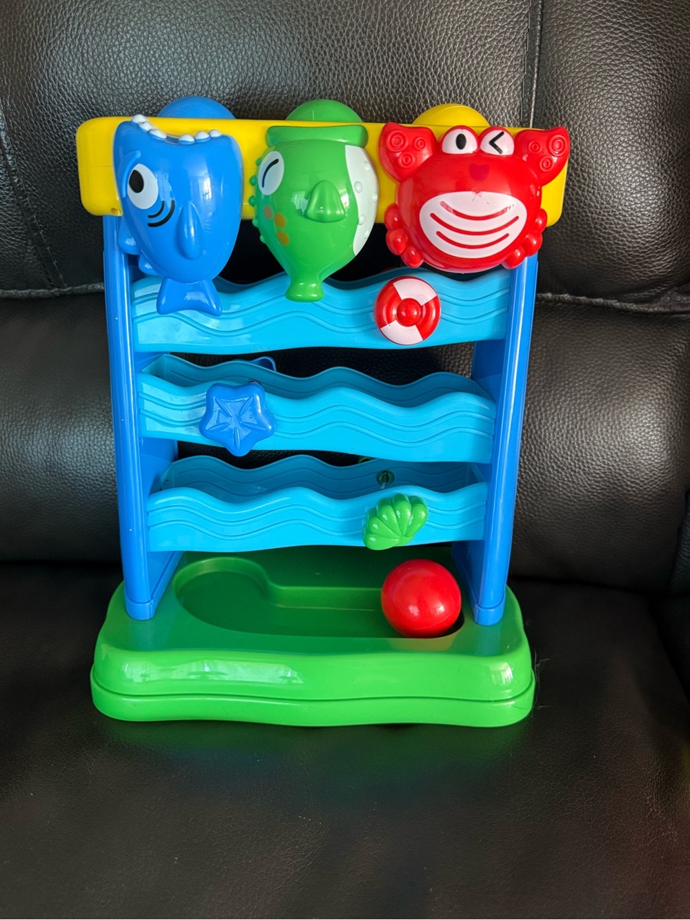 Ball drop toy with lights and sound